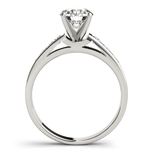 Single Row Channel Set Diamond Engagement Ring · 0.30 ct tw