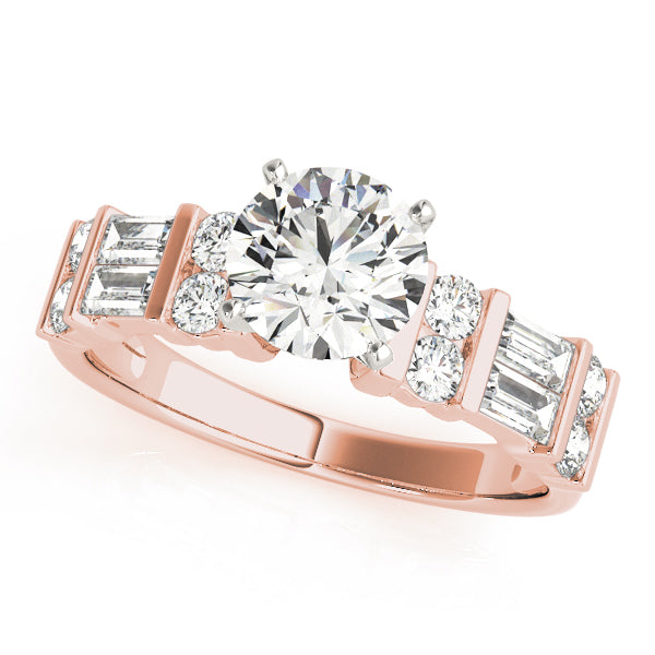 Baguette Fancy Shape Diamond Engagement Ring · 0.64 ct tw