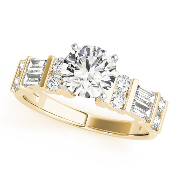Baguette Fancy Shape Diamond Engagement Ring · 0.64 ct tw