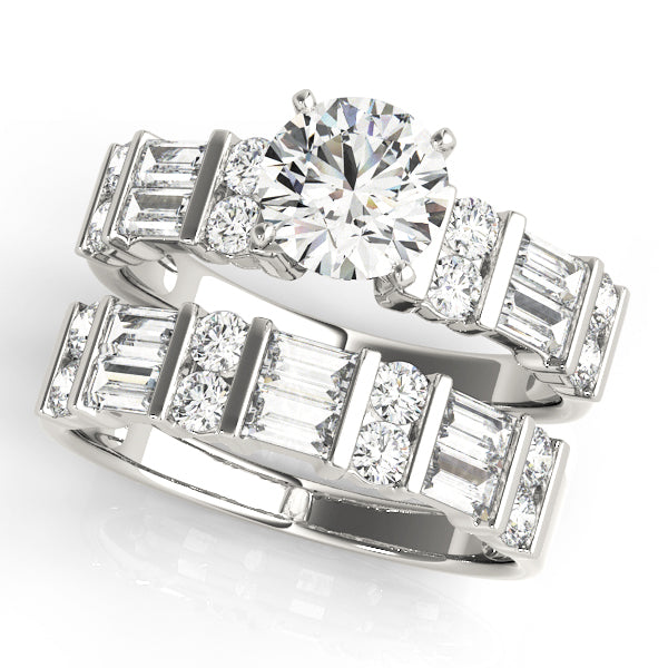 Baguette Fancy Shape Diamond Engagement Ring · 0.64 ct tw