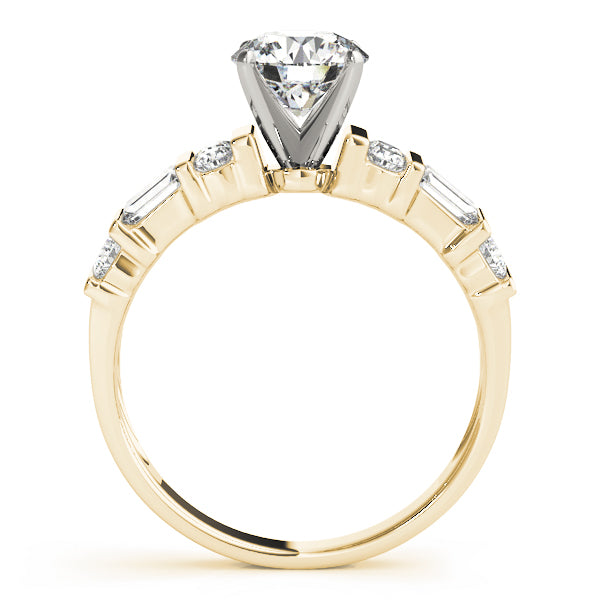 Baguette Fancy Shape Diamond Engagement Ring · 0.64 ct tw