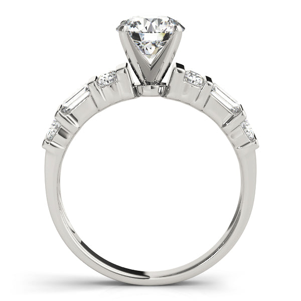Baguette Fancy Shape Diamond Engagement Ring · 0.64 ct tw