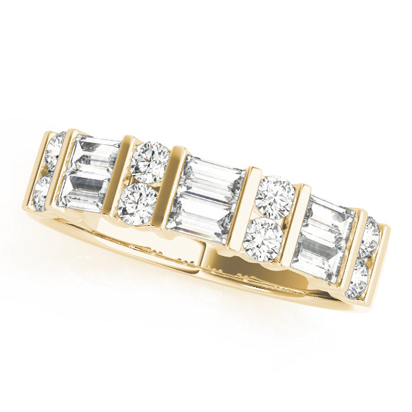 Baguette Fancy Shape Diamond Wedding Band · 0.92 ct tw