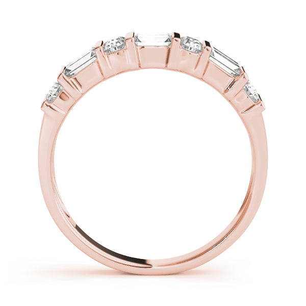 Baguette Fancy Shape Diamond Wedding Band · 0.92 ct tw