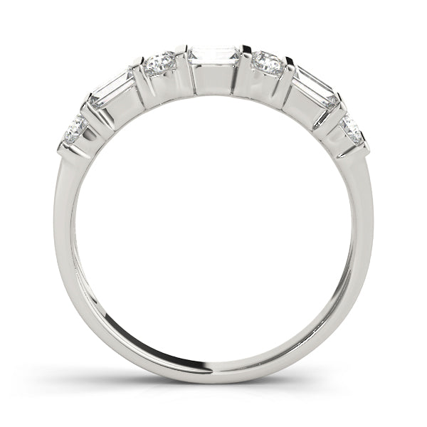 Baguette Fancy Shape Diamond Wedding Band · 0.92 ct tw