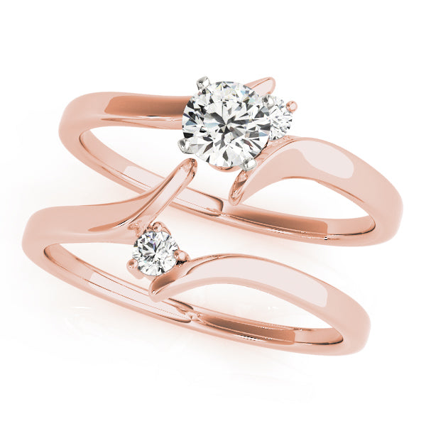Bypass Diamond Engagement Ring · 0.05 ct tw