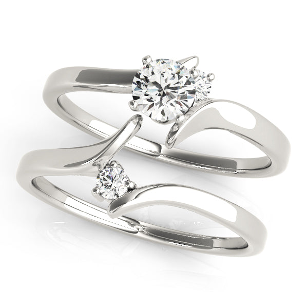Bypass Diamond Engagement Ring · 0.05 ct tw
