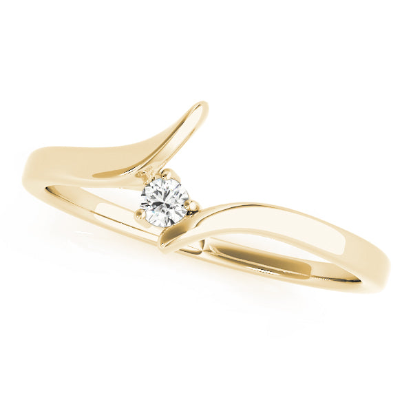 Curved Diamond Wedding Band · 0.05 ct tw