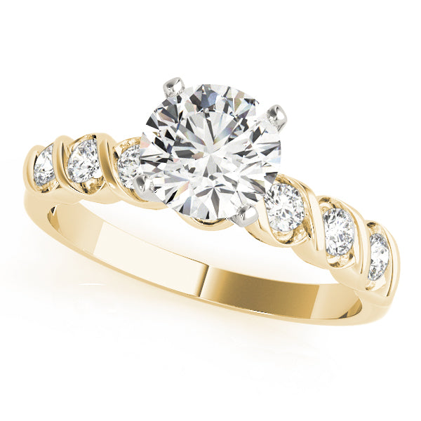 Single Row Bezel Set Diamond Engagement Ring · 0.24 ct tw