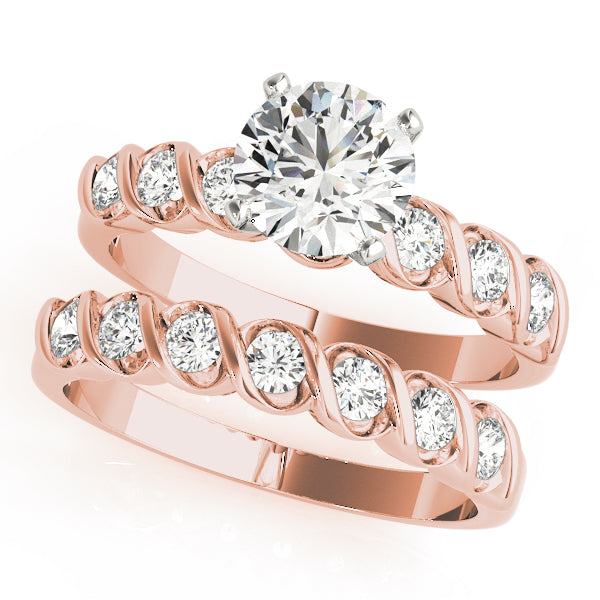 Single Row Bezel Set Diamond Engagement Ring · 0.24 ct tw
