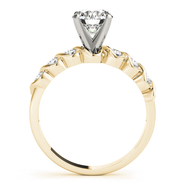 Single Row Bezel Set Diamond Engagement Ring · 0.24 ct tw