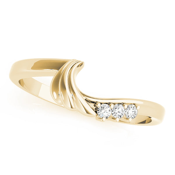 Curved Diamond Wedding Band · 0.03 ct tw