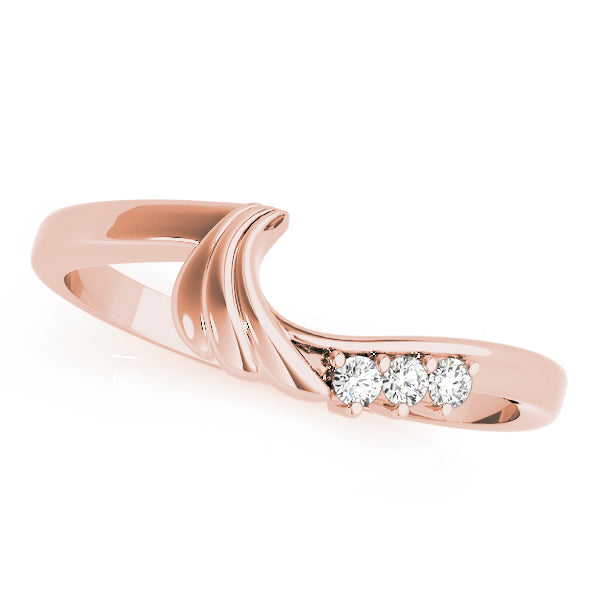 Curved Diamond Wedding Band · 0.03 ct tw