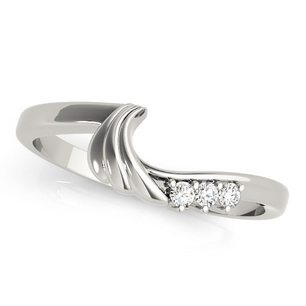 Curved Diamond Wedding Band · 0.03 ct tw