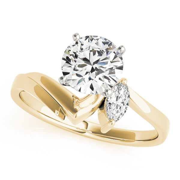 Bypass Diamond Engagement Ring · 0.05 ct tw