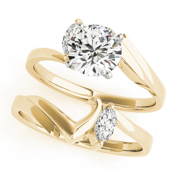 Bypass Diamond Engagement Ring · 0.05 ct tw