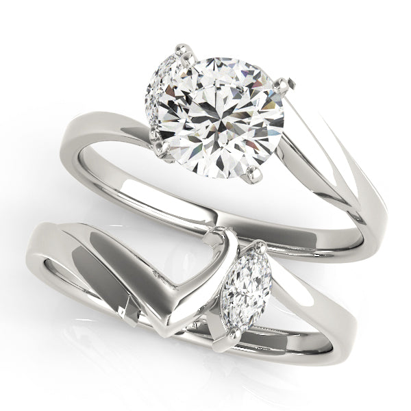 Bypass Diamond Engagement Ring · 0.05 ct tw