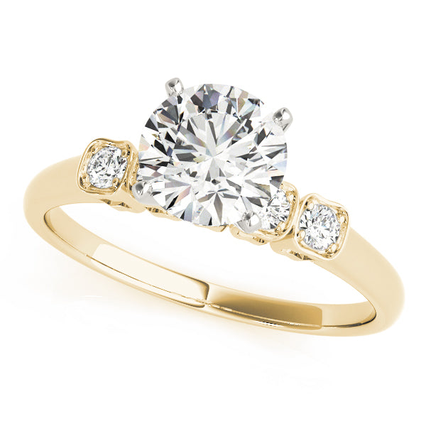 Single Row Prong Set Diamond Engagement Ring · 0.10 ct tw