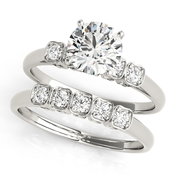 Single Row Prong Set Diamond Engagement Ring · 0.10 ct tw