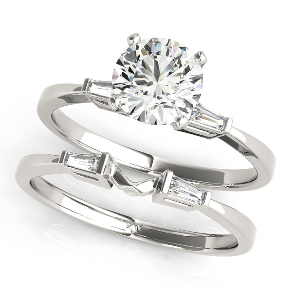 Baguette Three-Stone Diamond Engagement Ring · 0.12 ct tw