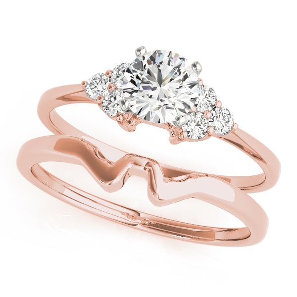 Cluster Sides Diamond Engagement Ring · 0.18 ct tw