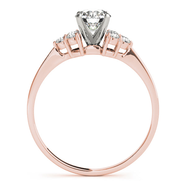 Cluster Sides Diamond Engagement Ring · 0.18 ct tw