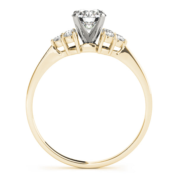 Cluster Sides Diamond Engagement Ring · 0.18 ct tw