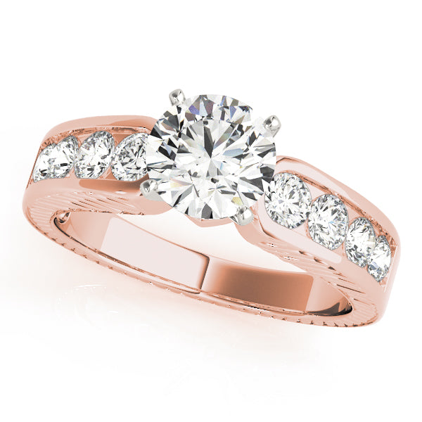 Single Row Channel Set Diamond Engagement Ring · 0.72 ct tw