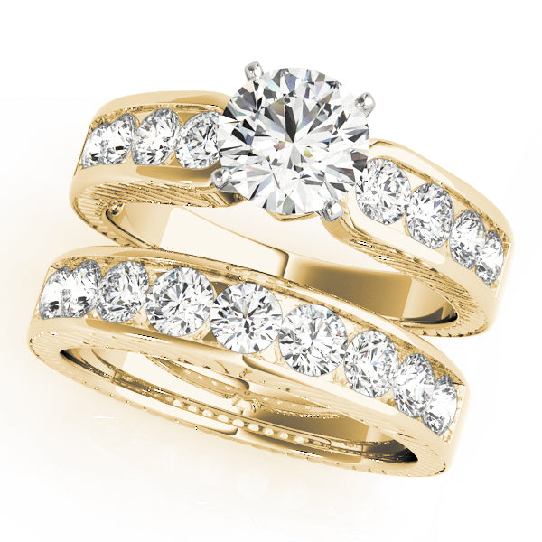 Single Row Channel Set Diamond Engagement Ring · 0.72 ct tw