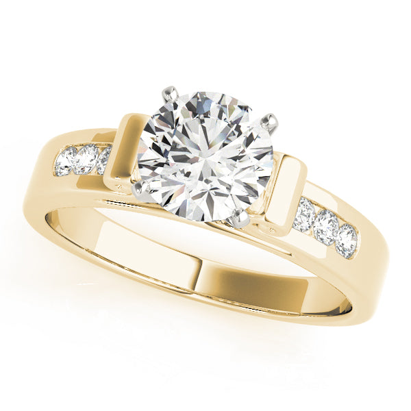 Single Row Channel Set Diamond Engagement Ring · 0.12 ct tw