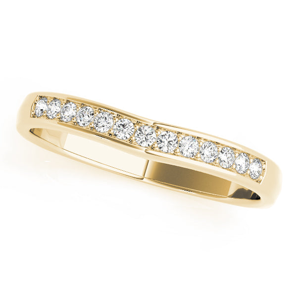 Curved Diamond Wedding Band · 0.26 ct tw