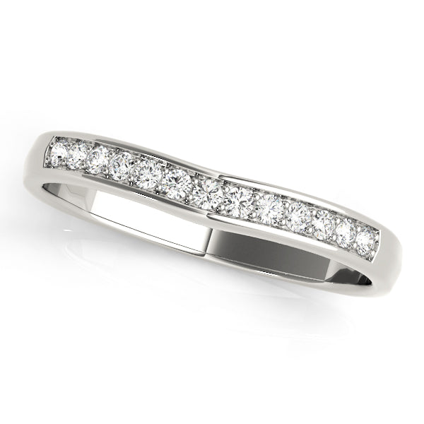 Curved Diamond Wedding Band · 0.26 ct tw
