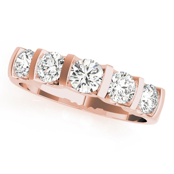 Bar Set Diamond Wedding Band · 0.99 ct tw