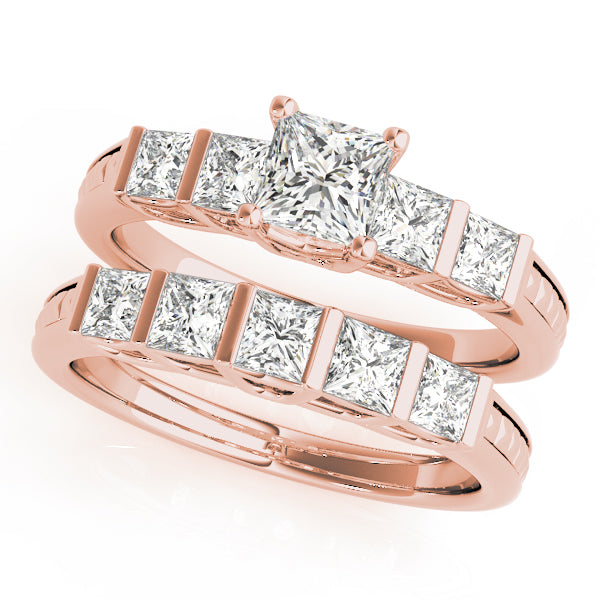 Square Fancy Shape Baguette Diamond Engagement Ring · 1.17 ct tw