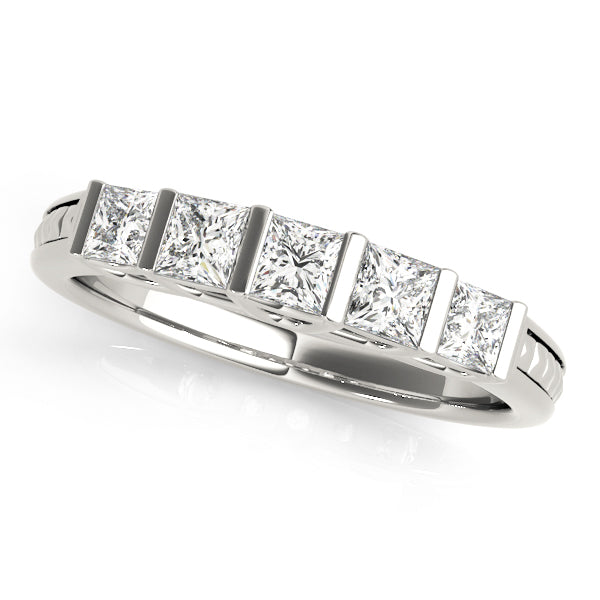 Princess Fancy Shape Diamond Wedding Band · 0.73 ct tw