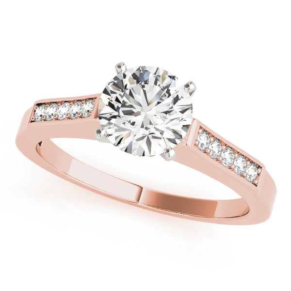 Single Row Channel Set Diamond Engagement Ring · 0.10 ct tw