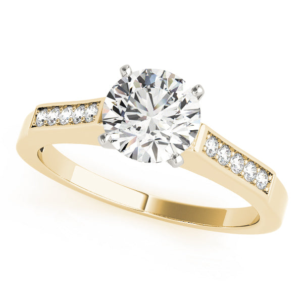 Single Row Channel Set Diamond Engagement Ring · 0.10 ct tw