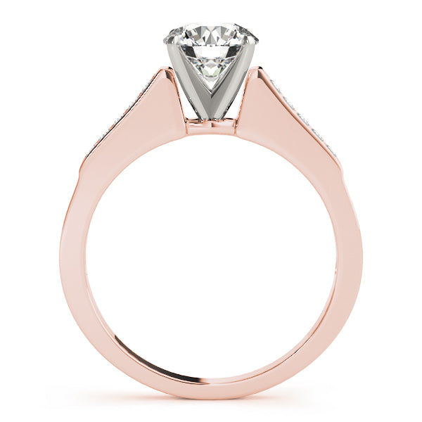Single Row Channel Set Diamond Engagement Ring · 0.10 ct tw
