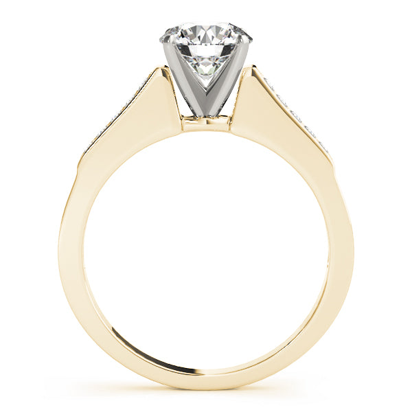 Single Row Channel Set Diamond Engagement Ring · 0.10 ct tw