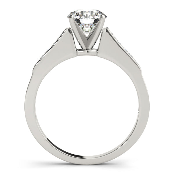 Single Row Channel Set Diamond Engagement Ring · 0.10 ct tw