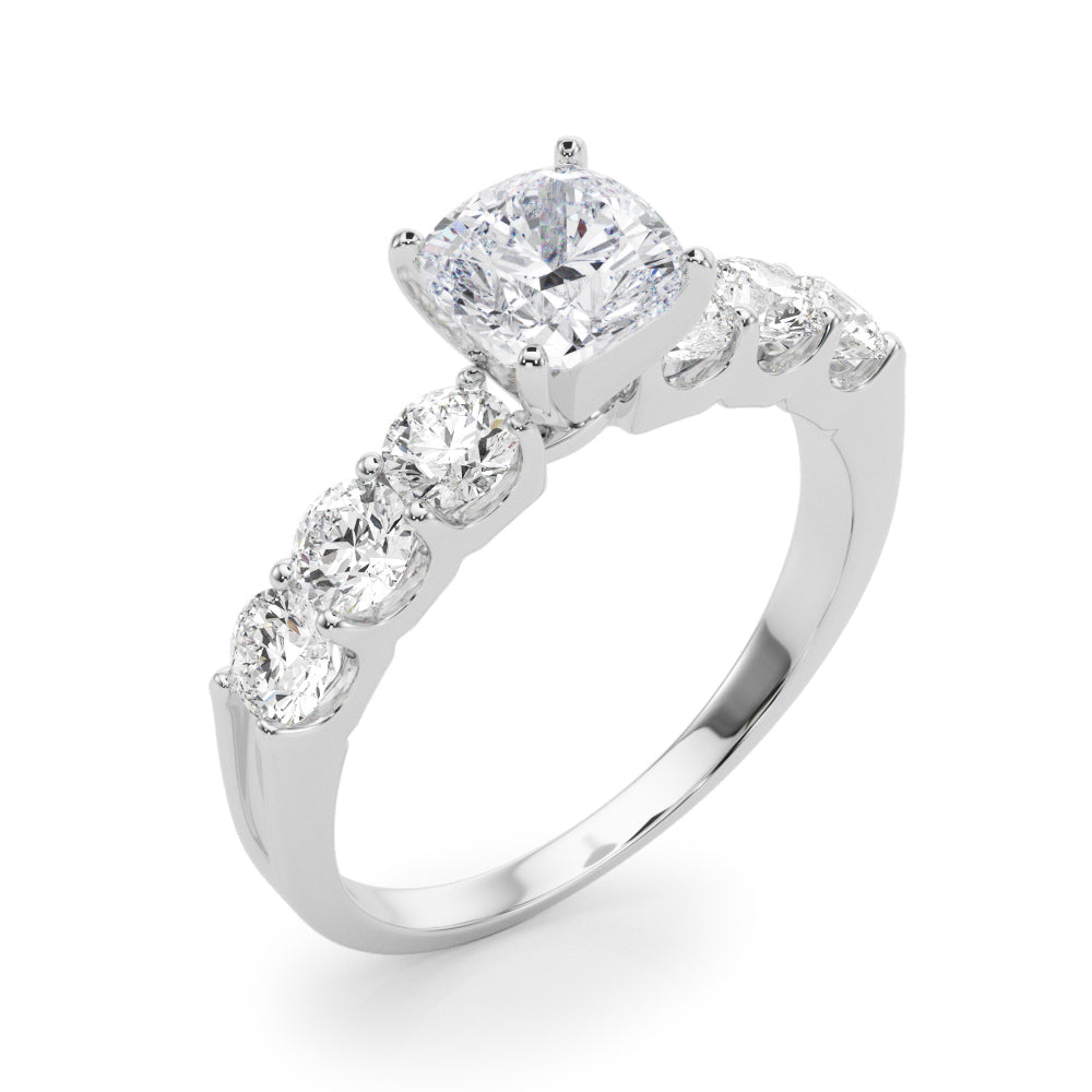Single Row Prong Set Diamond Engagement Ring · 0.90 ct tw