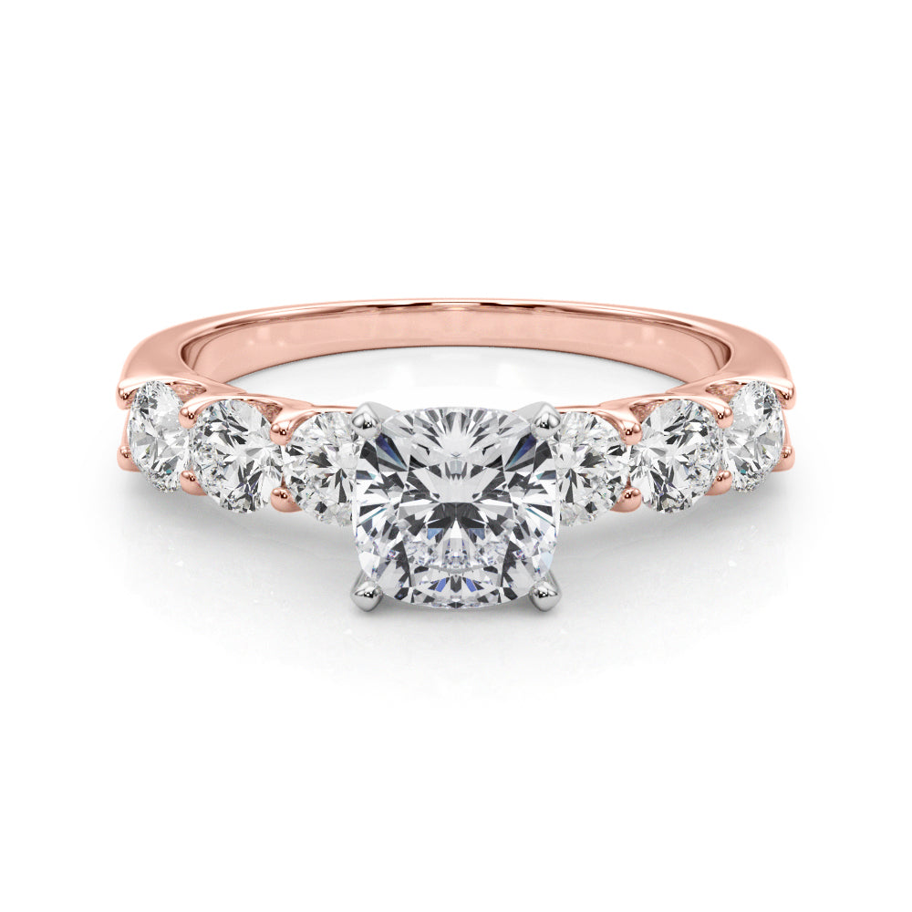 Single Row Prong Set Diamond Engagement Ring · 0.90 ct tw