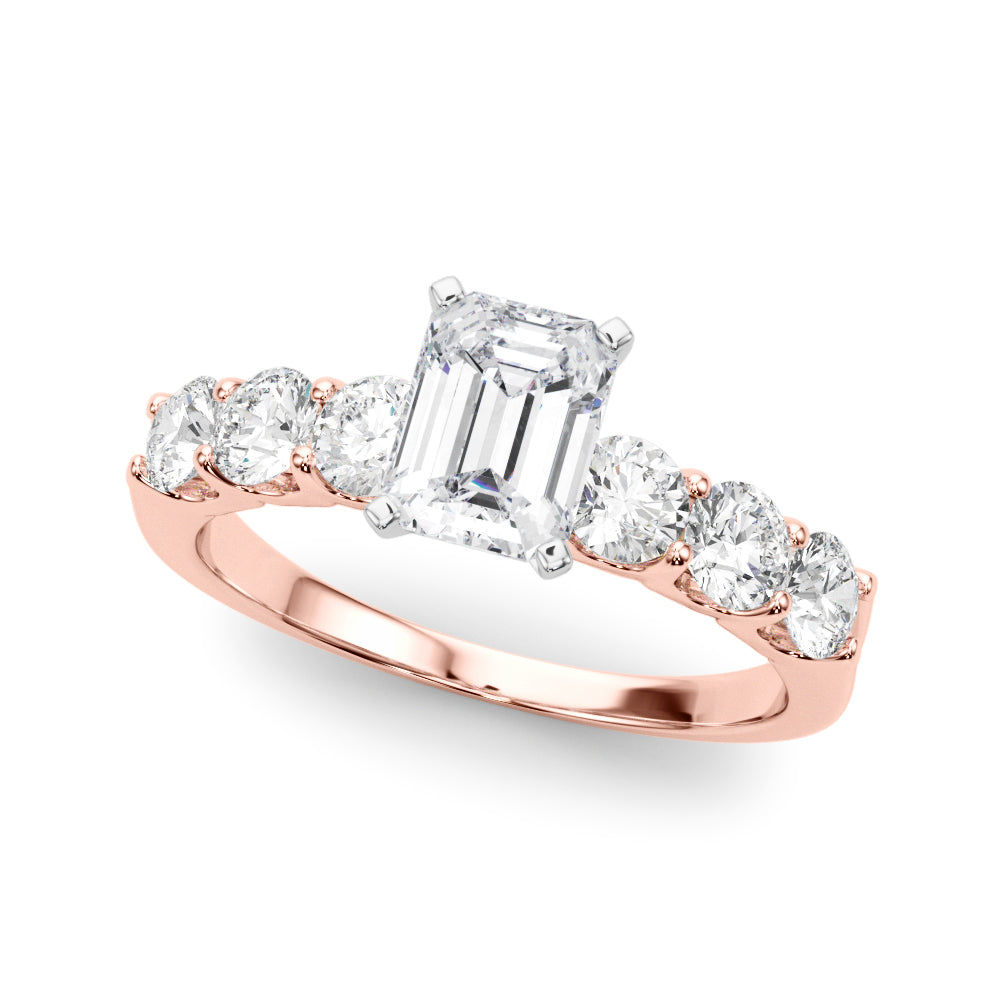 Single Row Prong Set Diamond Engagement Ring · 0.90 ct tw
