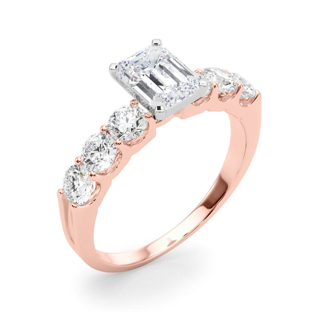 Single Row Prong Set Diamond Engagement Ring · 0.90 ct tw