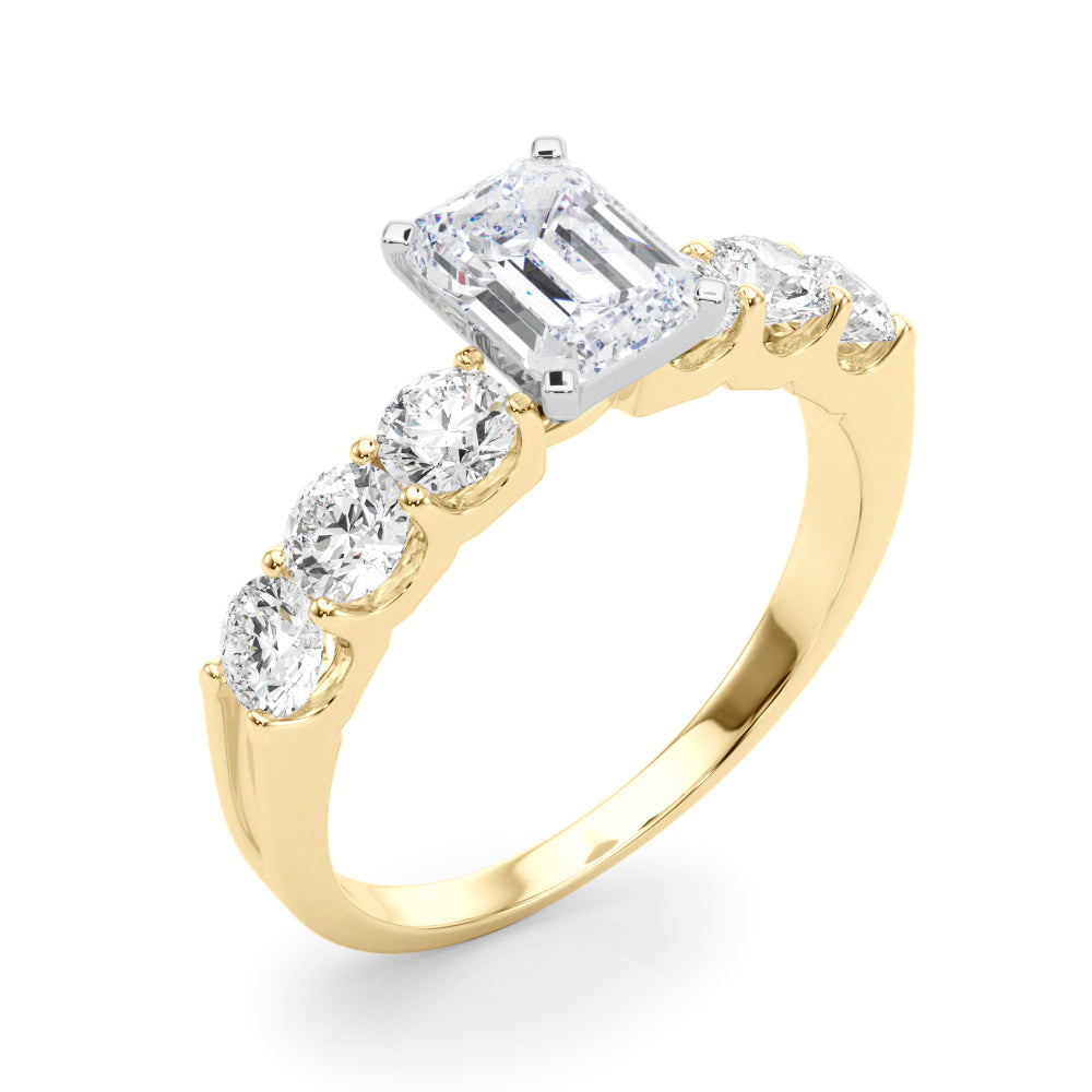Single Row Prong Set Diamond Engagement Ring · 0.90 ct tw