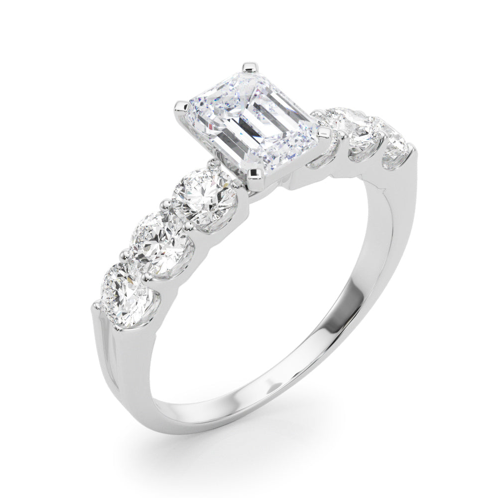Single Row Prong Set Diamond Engagement Ring · 0.90 ct tw