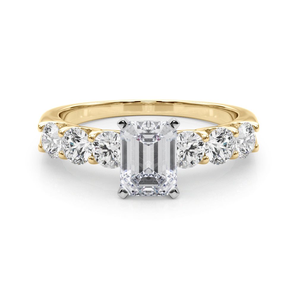 Single Row Prong Set Diamond Engagement Ring · 0.90 ct tw