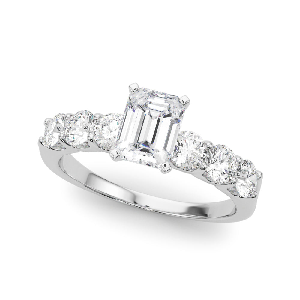 Single Row Prong Set Diamond Engagement Ring · 0.90 ct tw