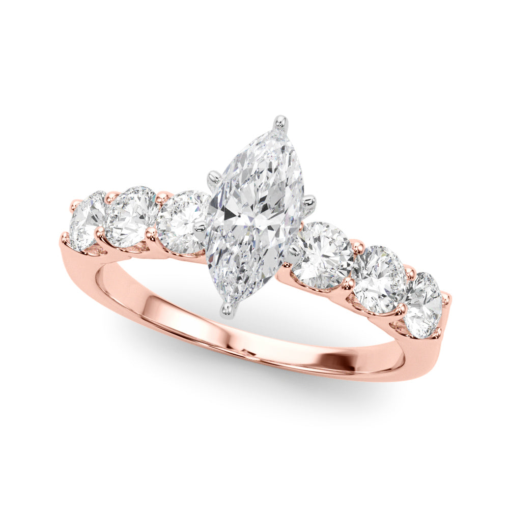 Single Row Prong Set Diamond Engagement Ring · 0.90 ct tw