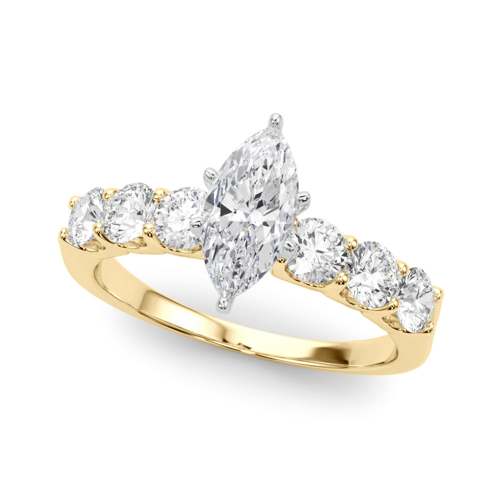 Single Row Prong Set Diamond Engagement Ring · 0.90 ct tw
